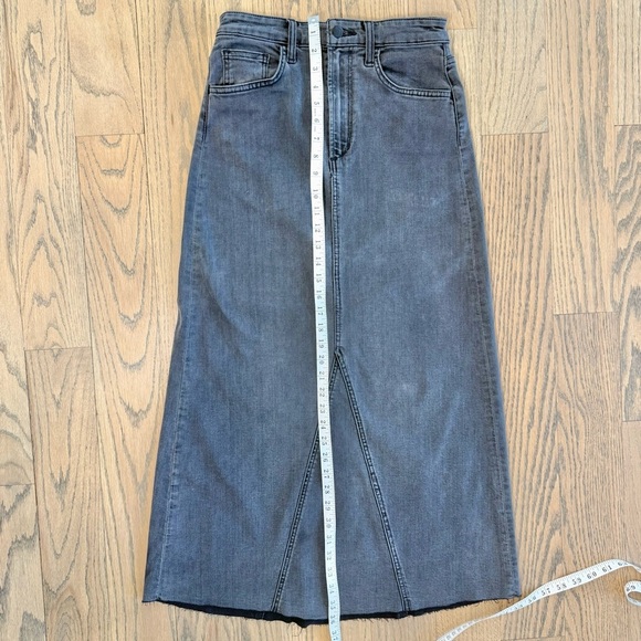 Joe's Jeans Women’s Amelia A-Line Denim Skirt Gray Black in Color Size 26 - Picture 8 of 11